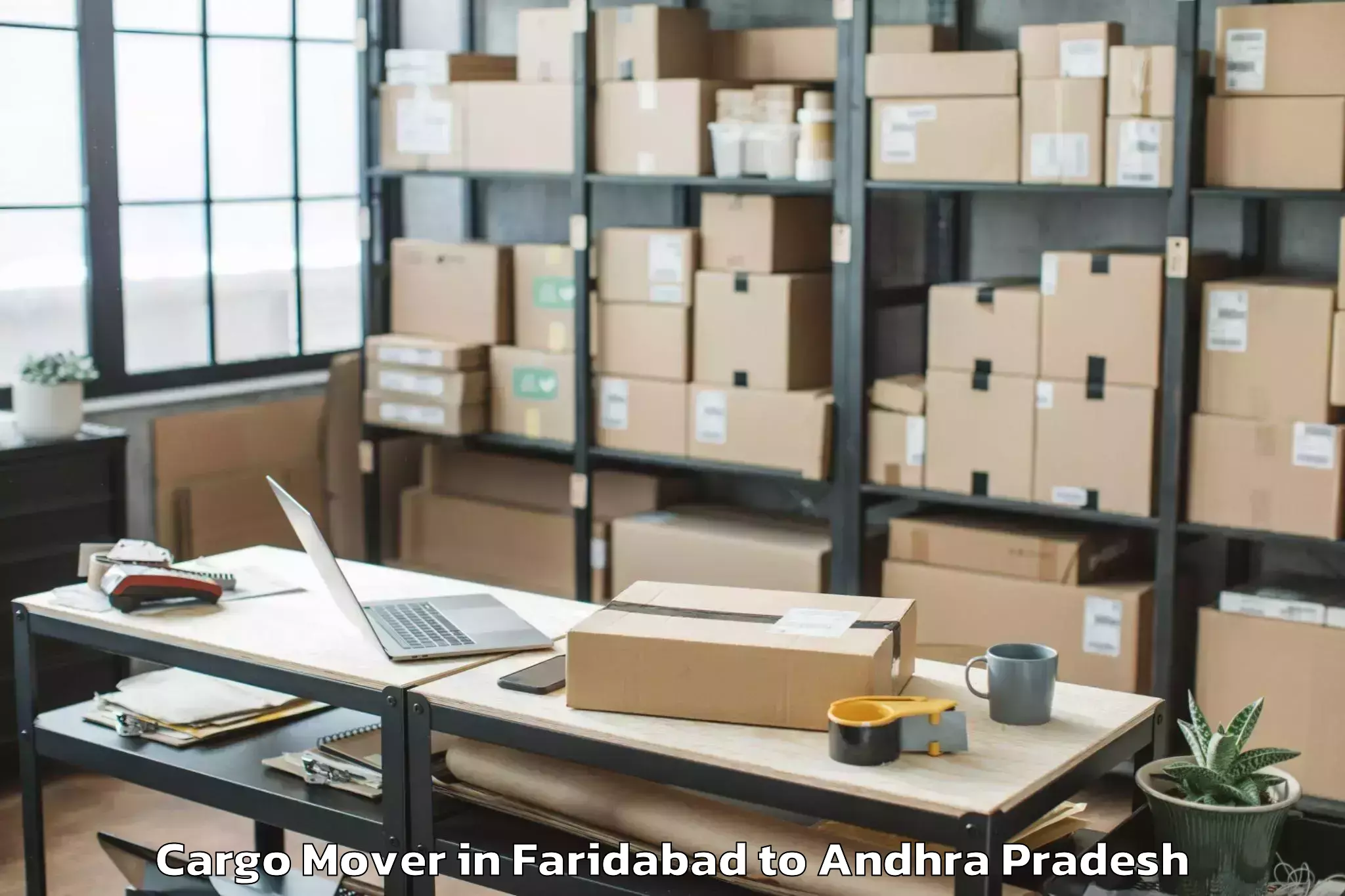 Discover Faridabad to Karvetinagar Cargo Mover